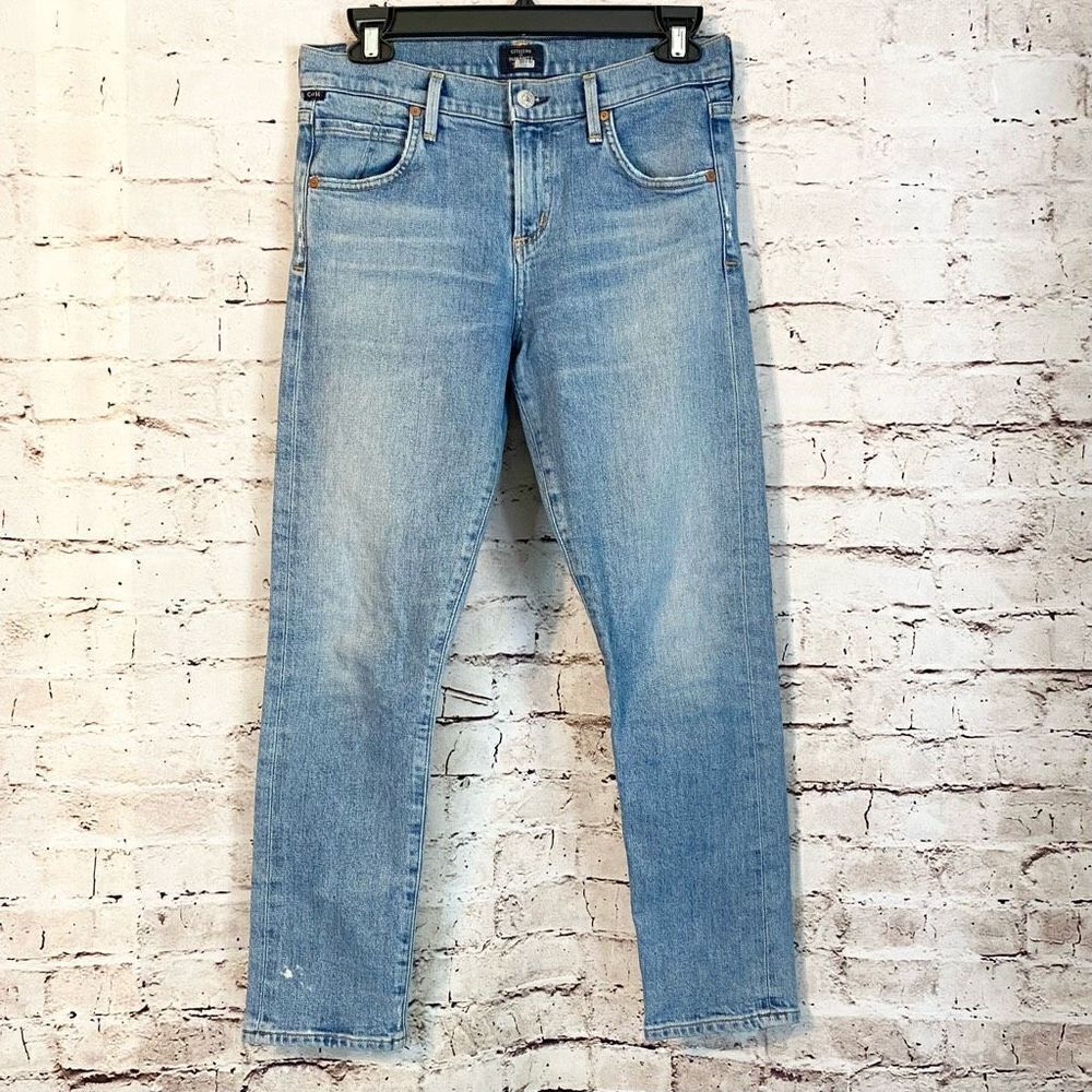 Citizens of Humanity COH Elsa Slim Fit Crop Jean Denim Light Medium Wash Size 26